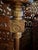 Vintage Ralph Lauren Style Old Money Neoclassical Brass Glass Floor Lamp For Sale In Chicago - Image 6 of 8