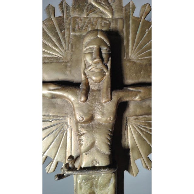 Late 19th Century Large Processional or Altar Cross, 1880s For Sale - Image 5 of 14