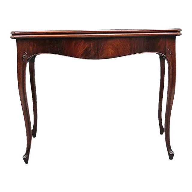 19th Century Mahogany Card Table For Sale