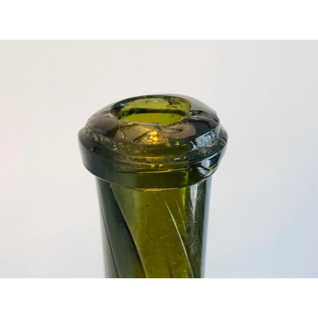 19th Century French Blown Glass Wine Bottle For Sale - Image 12 of 13