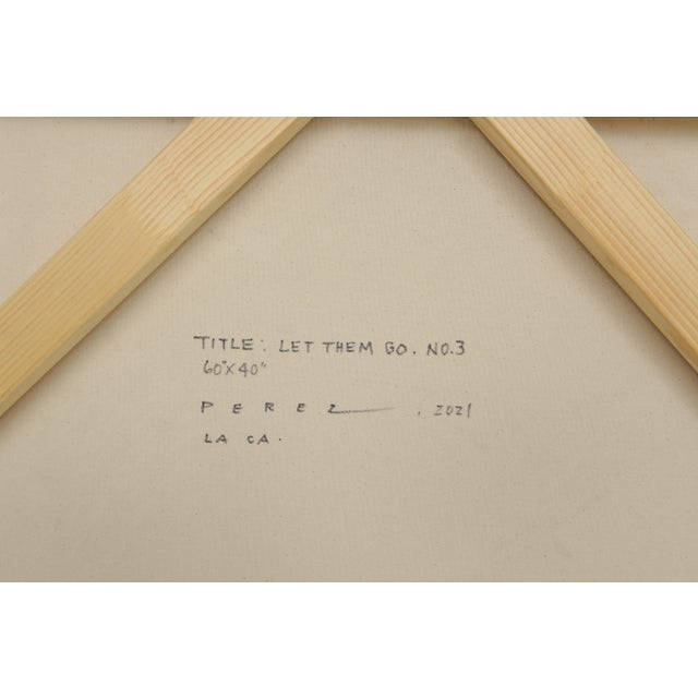 Monica Perez "Let Them Go #3" Original Acrylic Painting on Canvas 2021 For Sale - Image 10 of 11