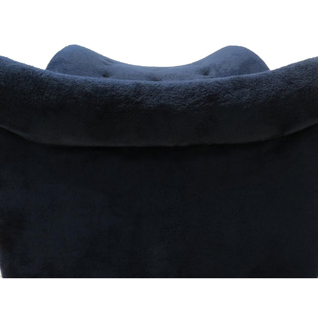 1970s Vintage Sculptural Platform Base Button Tufted Chaise For Sale - Image 12 of 13