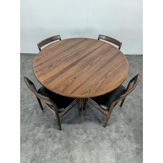 Brown Danish Chairs by Henning Kjaernulf for Vejle Stole, Set of 4 For Sale - Image 8 of 9