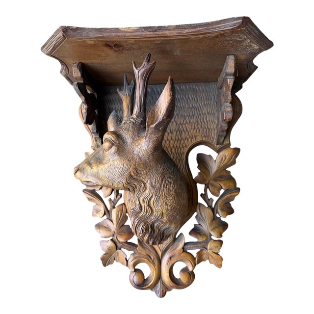 Black Forest Deer Shelf For Sale