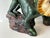 Green Vintage Ceramic Capuchin Monkey Statues For Sale - Image 8 of 11