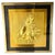 Modern Embossed Gold Shell Artwork with Metallic Finish & Layered Framing, 1960s For Sale - Image 3 of 18