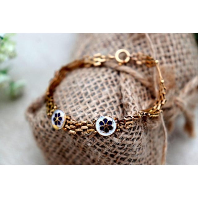 19.2k Gold Bracelet For Sale - Image 4 of 8