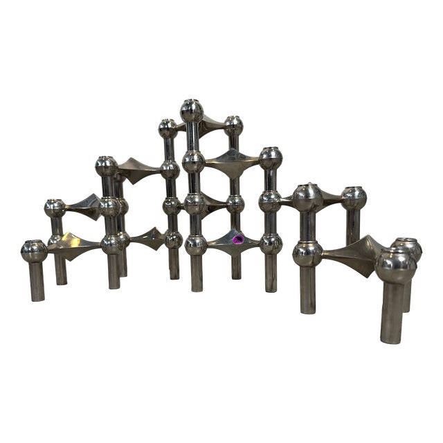 Candlesticks by Hans Nagel and Werner Stoff for BMF, 1970s, Set of 10 For Sale