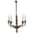 Vintage Brass Chandelier, 1950s For Sale