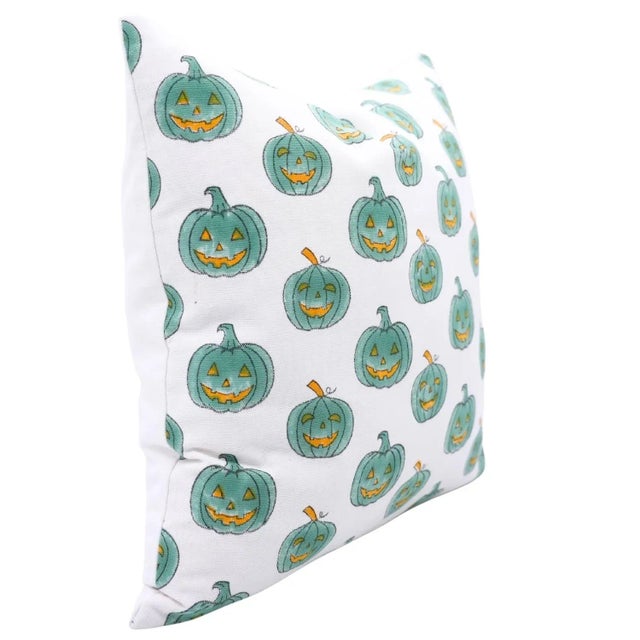 Celebrate the spooky season with the Fabdivine Handmade Halloween Block Print Pillow Cover, a perfect mix of festive charm...