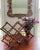 Mid 20th Century Vintage Tortoisehell or Scorched Bamboo 8-Bottle Wine Rack For Sale - Image 5 of 7