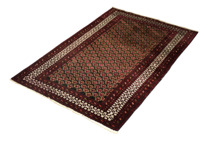 Vintage Oriental Mir-Saruk Hand-Woven Rug,1960s