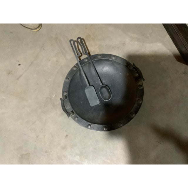 Metal Vintage Mid-Century Slate Wrought Iron Cocktail/Coffee Octagonal Table For Sale - Image 7 of 9