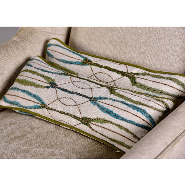 Pair Early 20th Century Tall French Armchairs With Turned Walnut Frames For Sale - Image 10 of 13