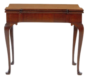 Rare Georgian Mahogany Accordion Folding Games Table, Circa 1790