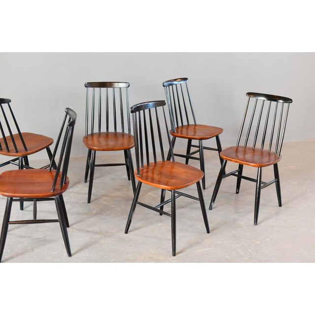 Dining Chairs by Ilmari Tapiovaara, 1960s, Set of 6 For Sale - Image 10 of 12