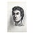 Mid 20th Century Donna Foreman Hopper Original Charcoal Portrait Illustration of a Woman With Short Hair For Sale