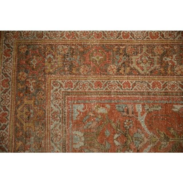Vintage Distressed Mahal Carpet - 6'11" x 9'7" For Sale In New York - Image 6 of 10