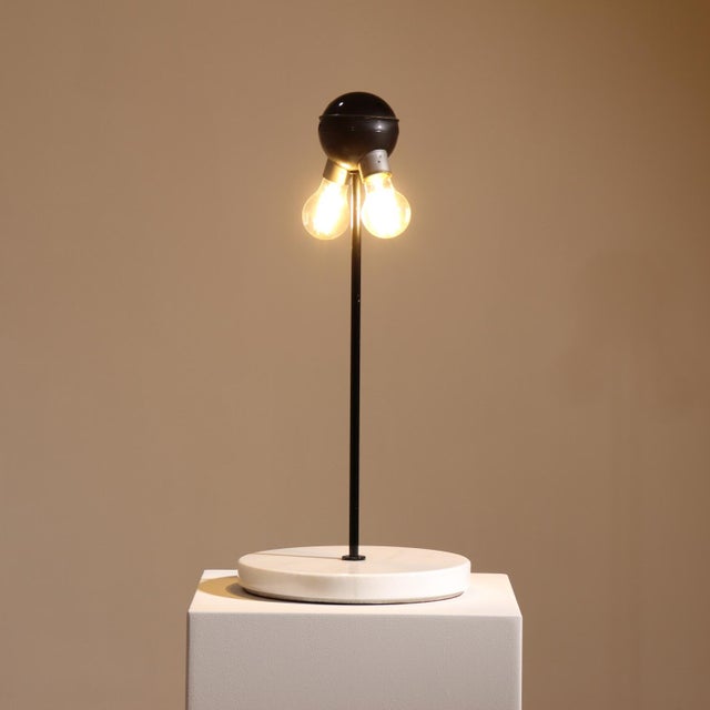 Black Snow Table Lamp by Vico Magistretti for Oluce, Italy, 1974 For Sale - Image 8 of 12
