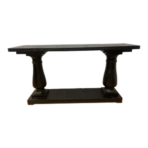 Salvaged Ebony Console Table by Restoration Hardware