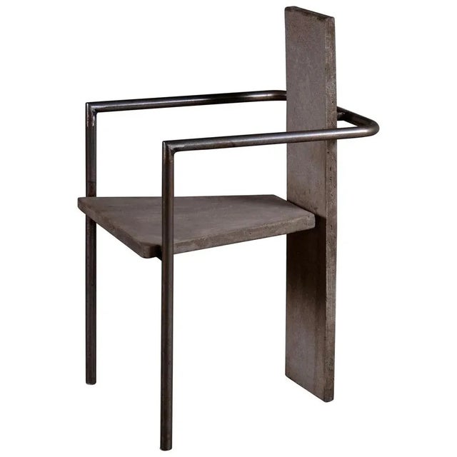 Concrete Chair by Jonas Bohlin for Källemo, Sweden, 1980s For Sale - Image 12 of 12