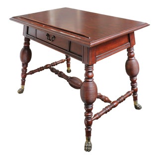 English William & Mary Style Mahogany Architect's Drafting Table For Sale