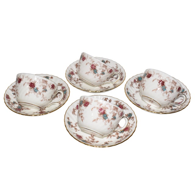 Vintage 28 Piece Minton Bone China Dinnerware Set Service for 4