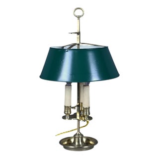 Empire Style Brass Bouillotte Lamp, Late 19th Century For Sale