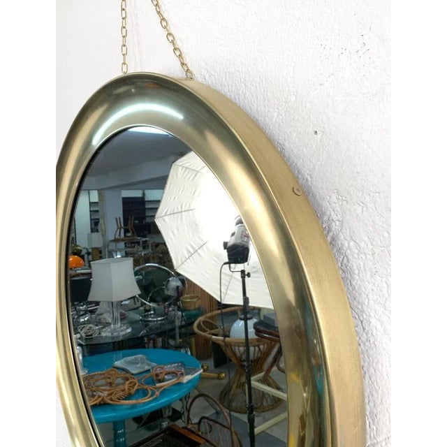 Mid-Century Italian Brass Narciso Mirror by Sergio Mazza for Artemide, 1960s For Sale - Image 6 of 18