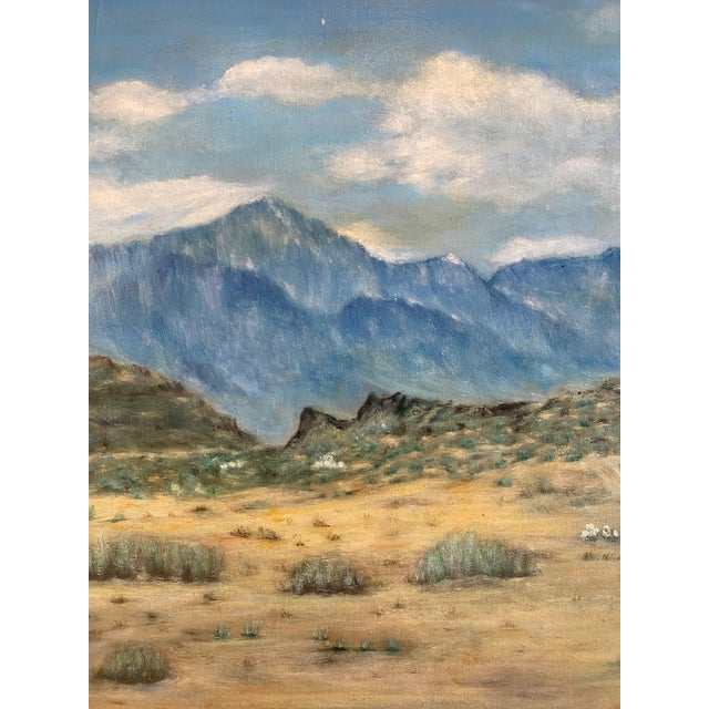 Vintage Painting of Desert Landscape - Signed For Sale In Los Angeles - Image 6 of 6