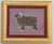 Textile Sheep Minimalism Folk Art Americana Brown Mauve Burgundy Original Oil Painting by Cleo Plowden For Sale - Image 7 of 7