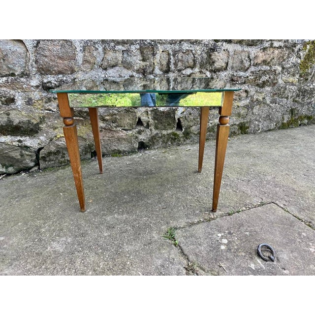 Vintage Mirrored Side Table, 1940 For Sale - Image 12 of 15