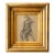 Large Original Charcoal Figure Drawing in a Gold Gilt Frame For Sale