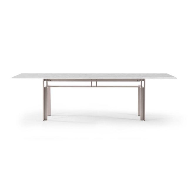 Black Mid-Century Doge Table with Aluminum Base by Carlo Scarpa for Cassina, Italy For Sale - Image 8 of 14