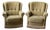 Pair of Danish Mid-Century Velour Lounge Chairs, 1970s For Sale