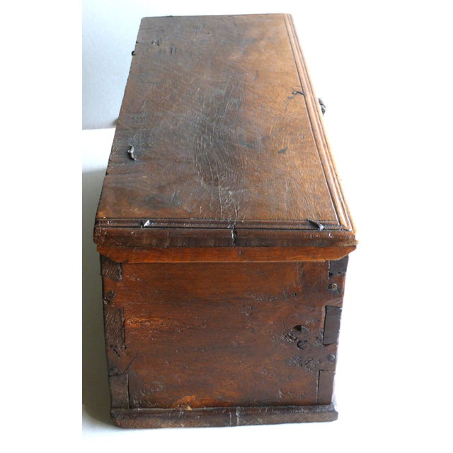 Small Antique Gothic-Style Chest, 1500s For Sale - Image 6 of 10
