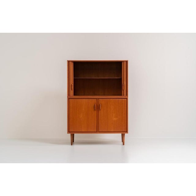 Highboard with tambour doors by heinrich riestenpatt for rt möbel (germany, 1960s). This rarely seen highboard is made by...