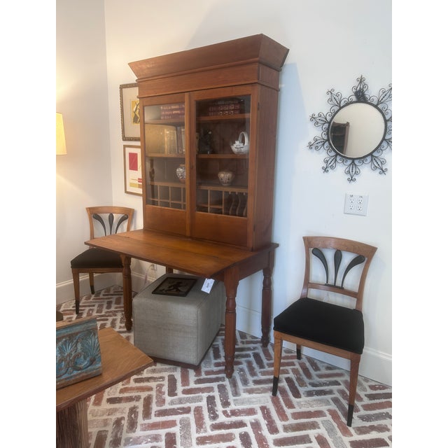 Vintage Biedermeier Style Side Chairs, a Pair For Sale - Image 9 of 13