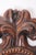 Brown Baroque Style Hand-Carved Gold Leaf Wall Lamp with Mirror, 1960s For Sale - Image 8 of 11