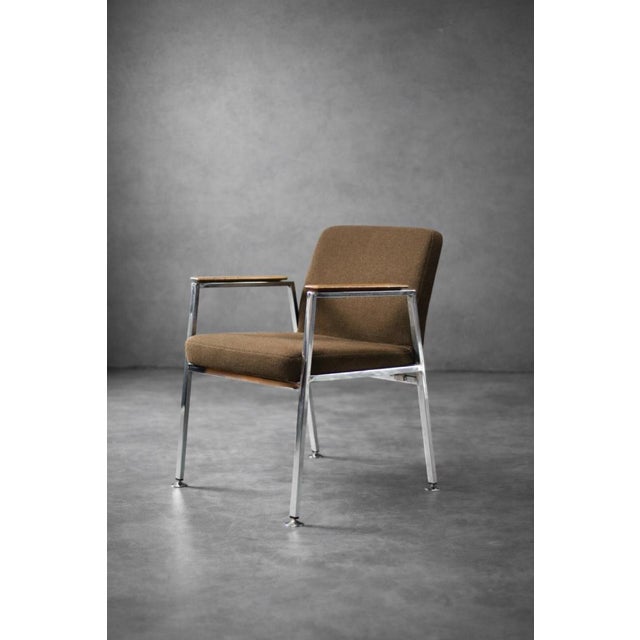 Mid-Century Modern German Brown Conference Chair from Drabert, 1970s For Sale - Image 14 of 18