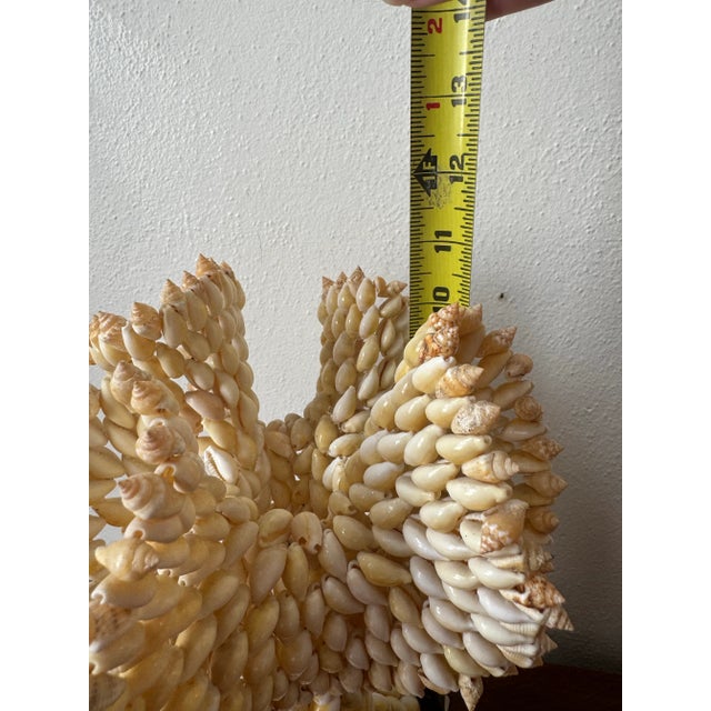 Mid 20th Century Large Handmade Vintage Polynesian South Pacific Cowrie Shell Vase For Sale - Image 5 of 7