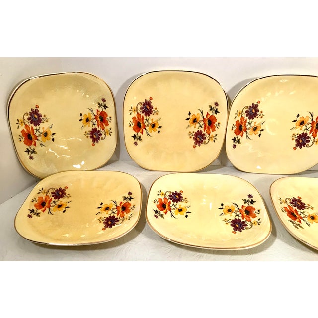Vintage Limoges China Golden Glow Dessert Plates Set of 9 Chairish