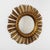 1950s Large Gilded Mid-Century Wooden Sunburst Mirror, 1950s For Sale - Image 5 of 5