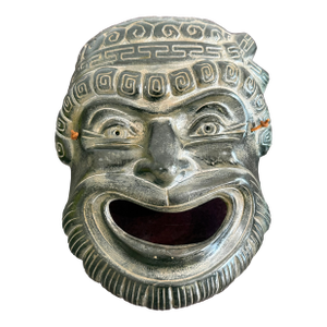 Vintage Boho Greek Comedy Face Mask