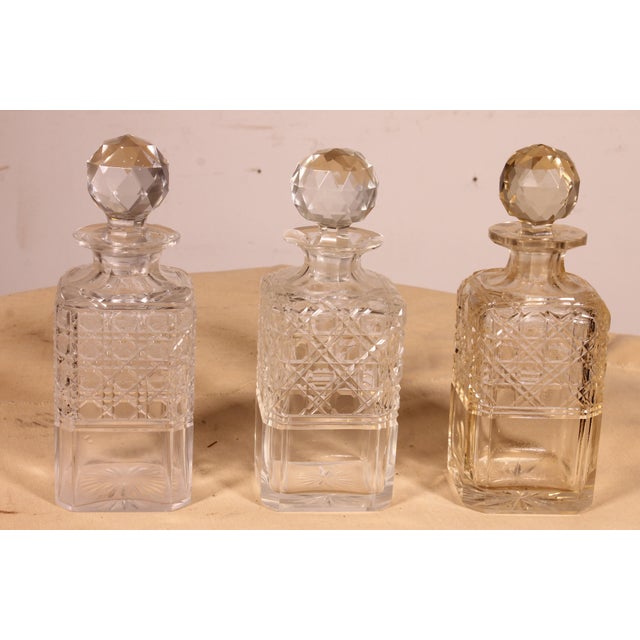 Oak Tantalus Whiskey Cellar, Set of 3 For Sale - Image 3 of 14