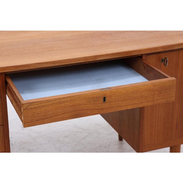 Vintage Danish Teak Desk, 1960s For Sale - Image 9 of 16