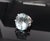 Late 20th Century Vintage 16.36ct Natural Aquamarine 0.20ct Diamond Platinum Ring, Size 8 For Sale - Image 12 of 18