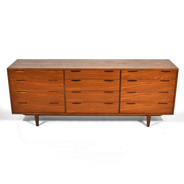 Ib Kofod-Larsen 12 Drawer Cabinet/Dresser For Sale In Chicago - Image 6 of 8