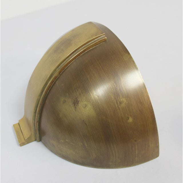Gold Art Deco Wall Lights, 1930s, Set of 2 For Sale - Image 8 of 10