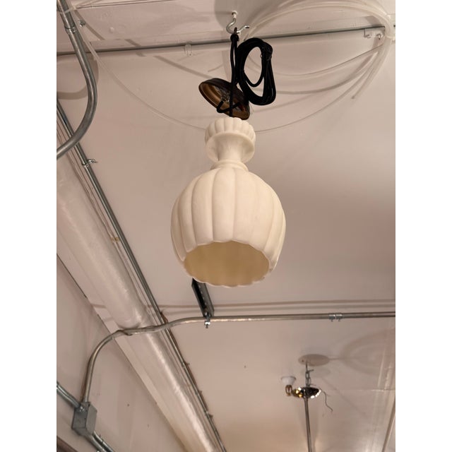 Pottery Barn Noah Fluted Light Pendant For Sale In San Francisco - Image 6 of 13
